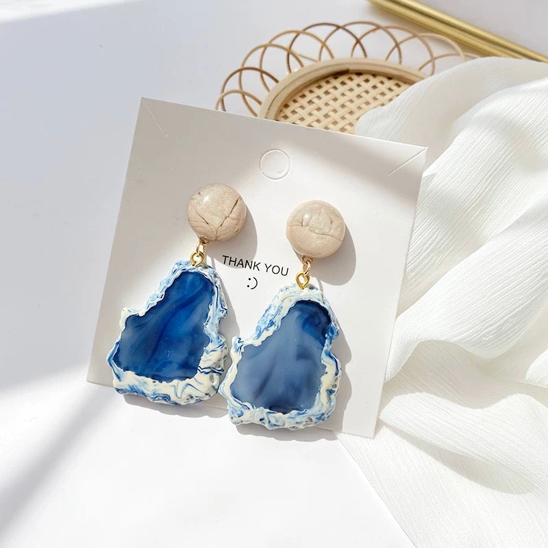 Blue vintage earrings