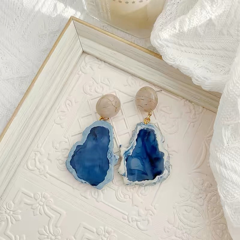 Blue vintage earrings