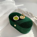 Vintage green earrings