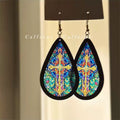 Glass window earring
